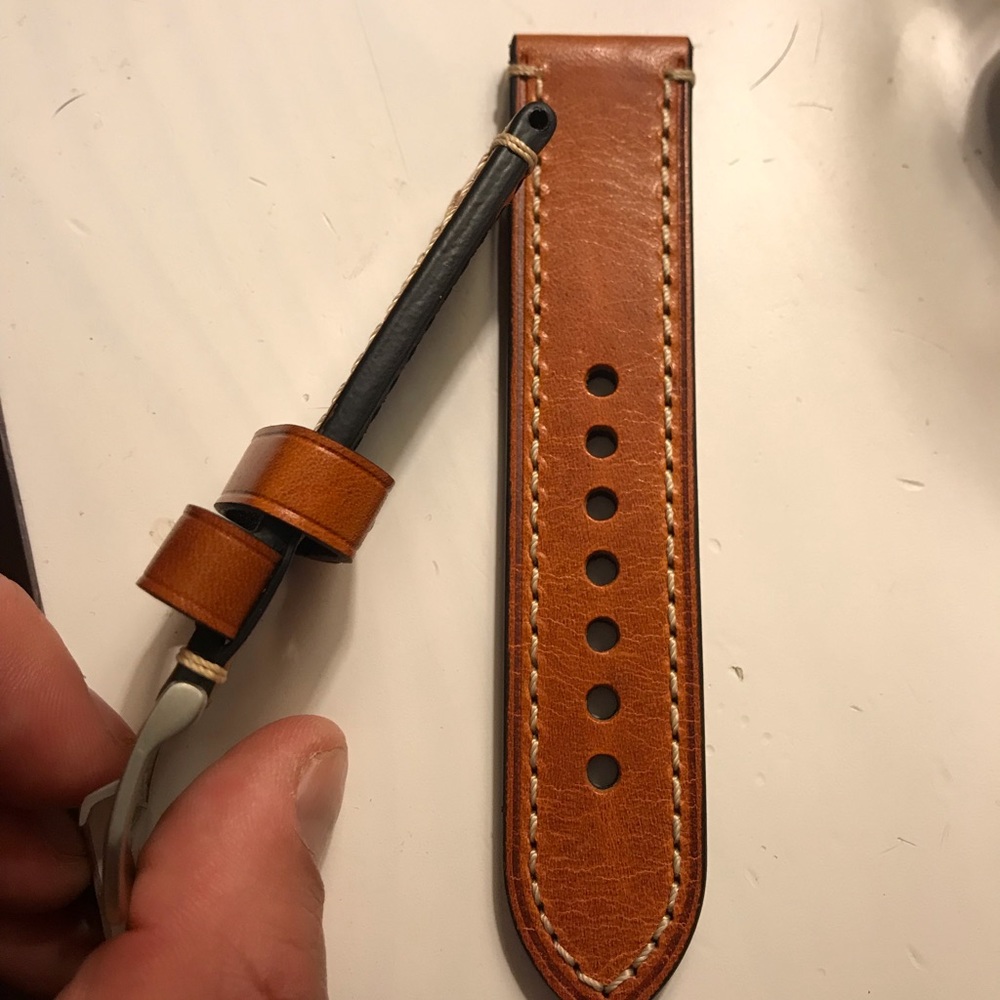Watch strap for Panerai 24mm. Thick style.